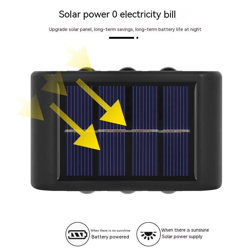 Applique Murale Extérieure Solaire Minimaliste