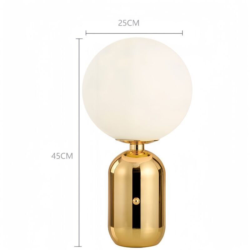 Lampe de Table Chic en Métal Doré et Noir