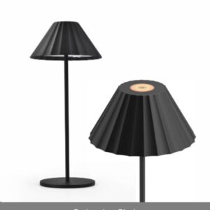 Lampe de Bureau Alliage à Abat-jour Conique Strié