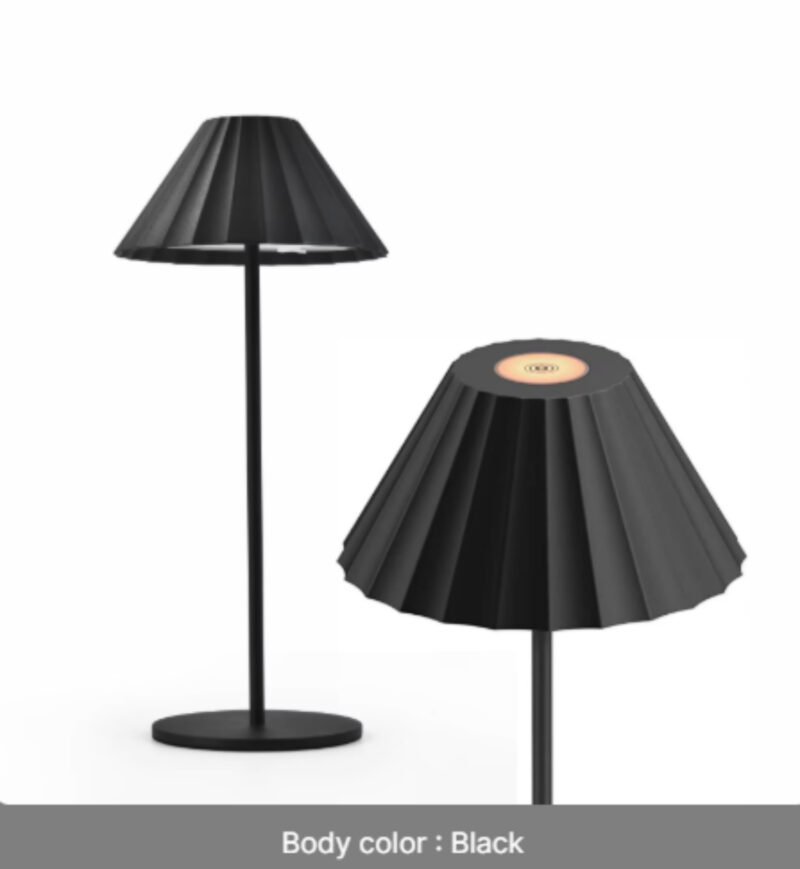 Lampe de Bureau Alliage à Abat-jour Conique Strié