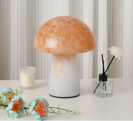 Lampe Champignon Élégante en Verre