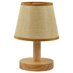 Lampe de Table Plissée en Bambou Élégant Style Scandinave