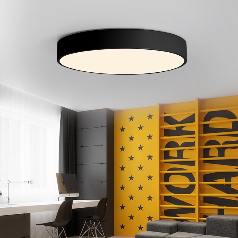 Plafonnier LED Minimaliste Noir