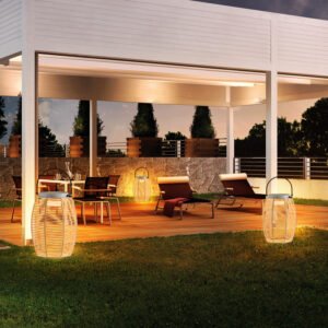 Lanterne Solaire Minimaliste en Acier Inoxydable