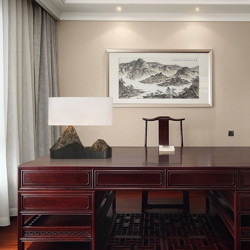 Lampe de Table Épure en Résine