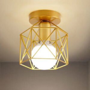 Plafonnier Doré Moderne Design Minimaliste