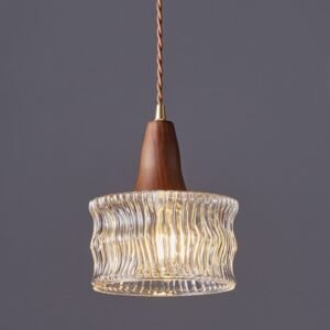 Applique Murale Minimaliste en Laiton et Verre Transparent