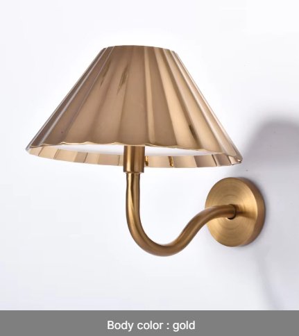 Applique Murale Métallique Marron Mat aux Lignes Épurées