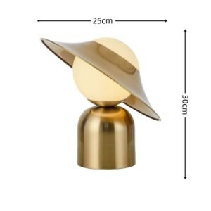 Lampe de Table Chic en Métal Doré et Noir