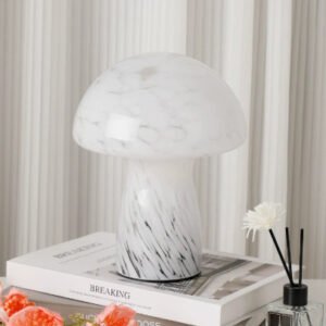 Lampe Champignon Élégante en Verre