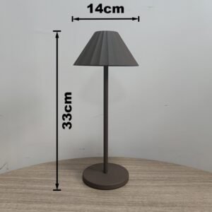 Lampe de Bureau Alliage à Abat-jour Conique Strié