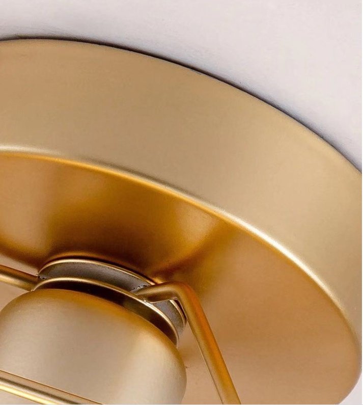 Plafonnier Doré Moderne Design Minimaliste