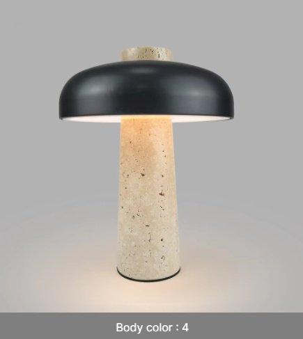 fb28ea39-c7bc-4c9a-abed-a0b03e679034.jpg Lampe de Table en Pierre Naturelle et Métal Noir