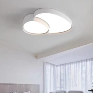 Luminaire Plafonnier Noir et Or Élégant