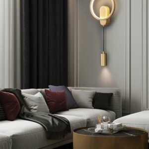 Élégante Applique Murale en Cuivre