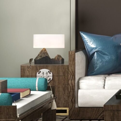 Lampe de Table Épure en Résine