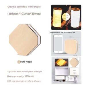 Lampe Accordéon LED Rechargeable