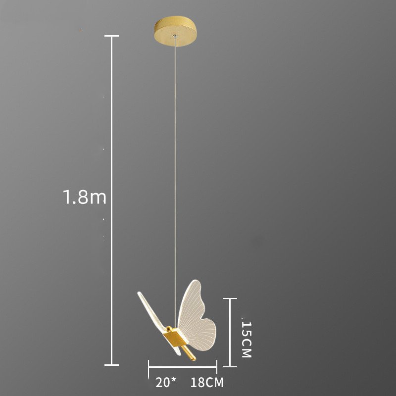 Papillon Aérien en Acrylique Éclairé