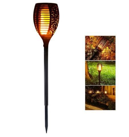 Torche Solaire de Jardin à Flammes Vacillantes