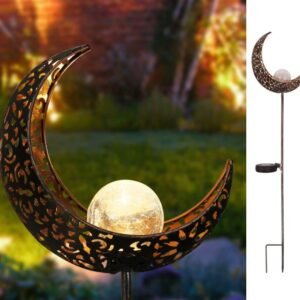 Lustre Solaire Moonlight en Métal Ajouré