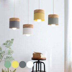 1365522609624.jpg Suspension Scandinave en Bois et Métal Bicolore
