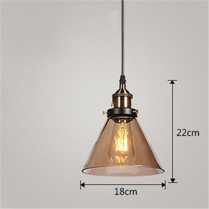 Suspension Verre Globe Ambre Métal Laiton