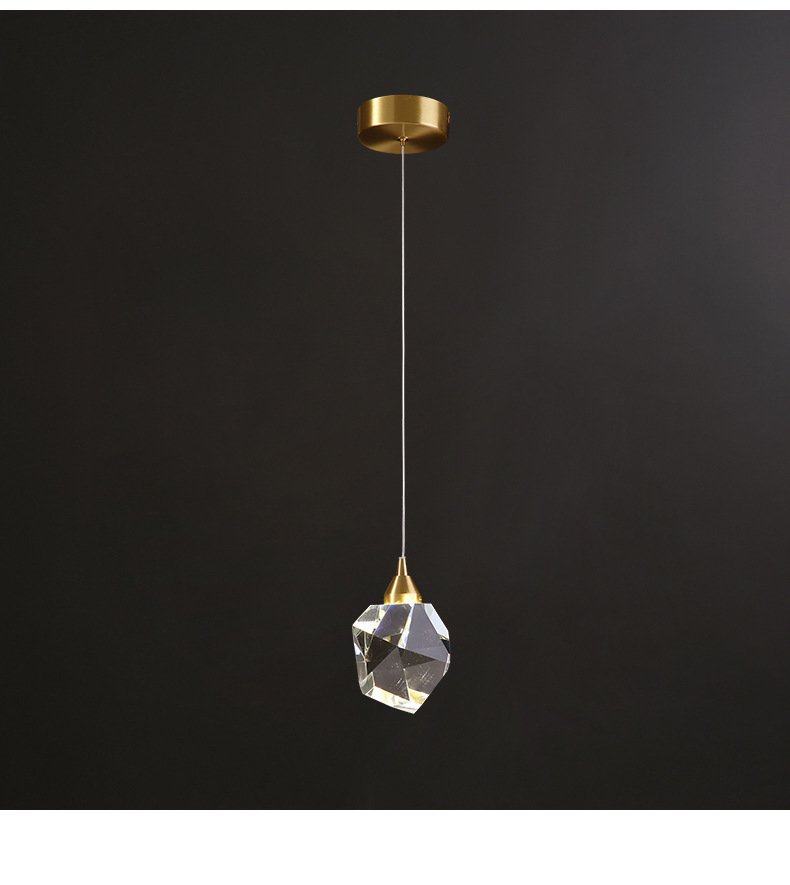 Suspension Cristal Luxueuse Reflets Modernes