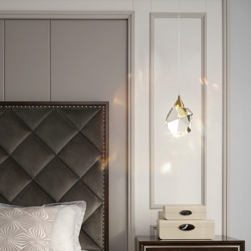 Suspension Cristal Luxueuse Reflets Modernes