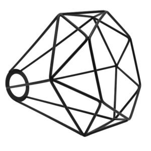 Suspension Géométrique Minimaliste en Métal Noir