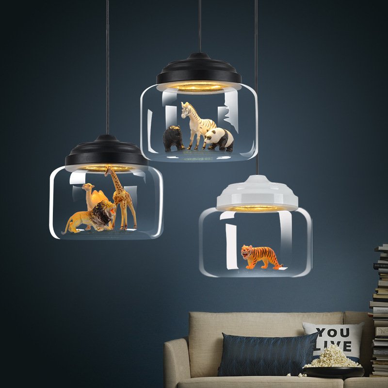 1623995718192.jpg Suspension en Verre avec Figurines Animales