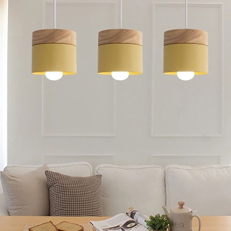 1625731404900802.jpg Suspension Scandinave en Bois et Métal Bicolore