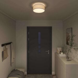 1c218266-1ae7-42e0-b0b6-6a2968928b00.jpg Plafonnier Cylindrique en Tissu Gris