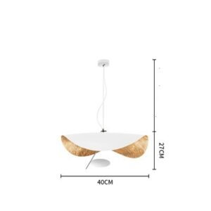 Suspension Italienne en Verre avec Fini Noir et Doré