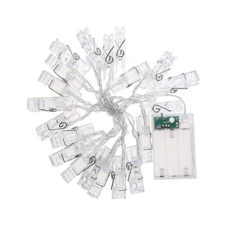 2211421353527.jpg Guirlande LED avec Pinces Transparentes Élégantes