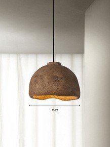 Lustre Japonais en Résine Forme Poisson Béton