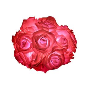 Guirlande Lumineuse Fleurs de Rose LED Éclat Satiné