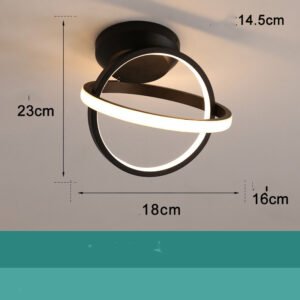 3483065065971.jpg Plafonnier Cercle Noir Mat LED