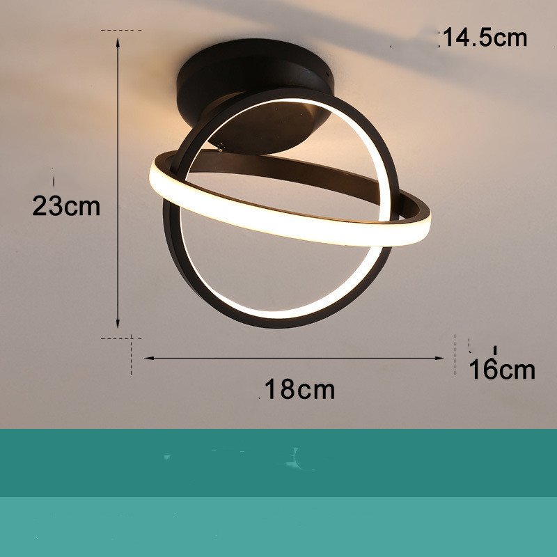 3483065065971.jpg Plafonnier Cercle Noir Mat LED