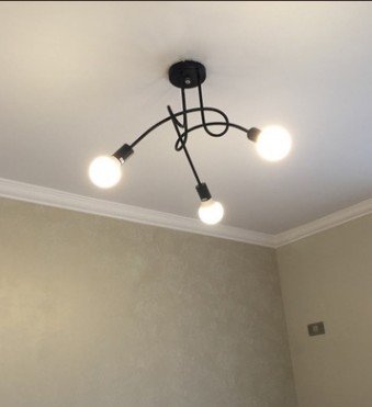 Suspension métal noir Arts Asymétriques