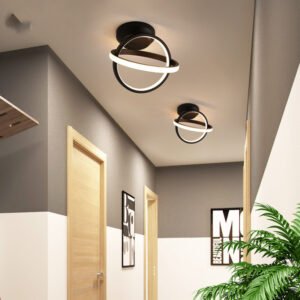 3938801499405.jpg Plafonnier Cercle Noir Mat LED