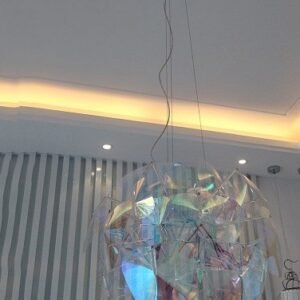 Lustre Sculptural Pétales Prismatiques