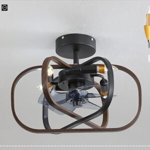 48948649-fdd5-4f84-8efe-e0a7188c0803.jpg Suspension Cage Géométrique en Métal Noir et Argent