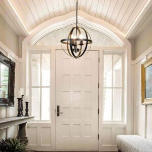 5387aa5e-7ea8-4e6f-a756-15c5fe41e601.jpg Lustre Sphérique en Fer avec Reflets Dorés Épurés