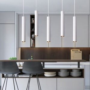 Suspension Tubulaire Noire en Alliage d'Aluminium