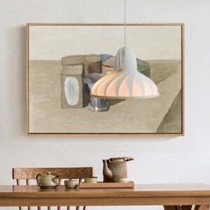 Suspension Épurée Origami Scandinave Blanche