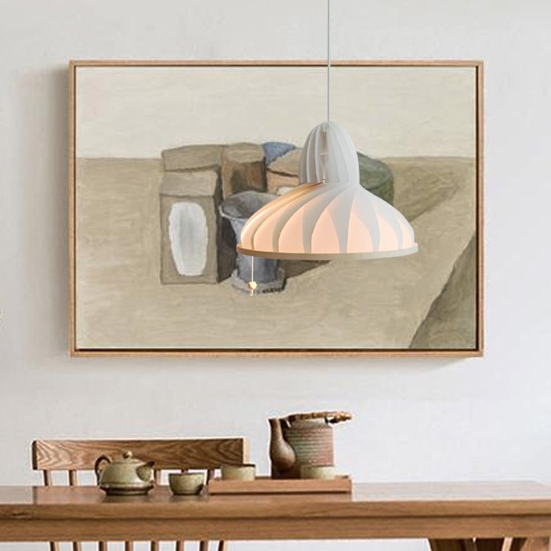 Suspension Épurée Origami Scandinave Blanche