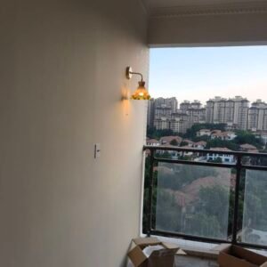 Tiffany Rose Suspension Vitrail Pastel