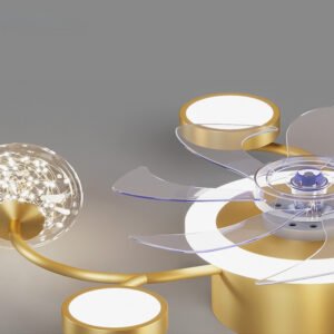 71e08c59-e7b4-4a9e-aa73-d64870639248.jpg Plafonnier Ventilateur en Verre avec Texture Cristalline