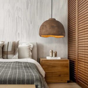 Lustre Japonais en Résine Forme Poisson Béton