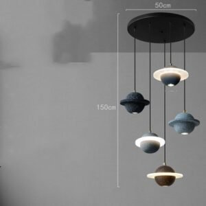 83038b29-546a-43ac-9dcd-4ea4ed02d7db.jpg Suspension Saturne Rouge en Pierre Mouchetée